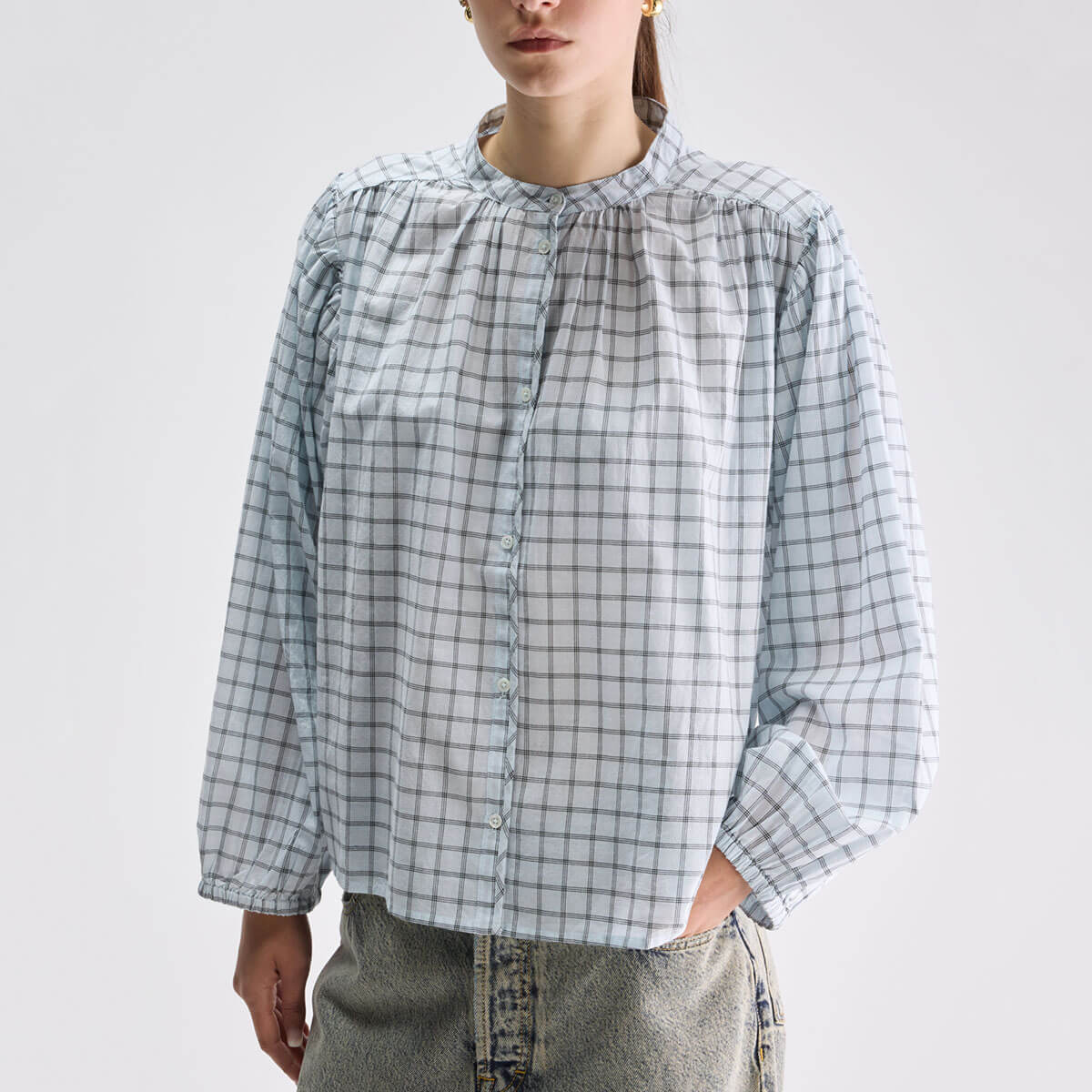 Cherry Checked Blouse by Bellerose