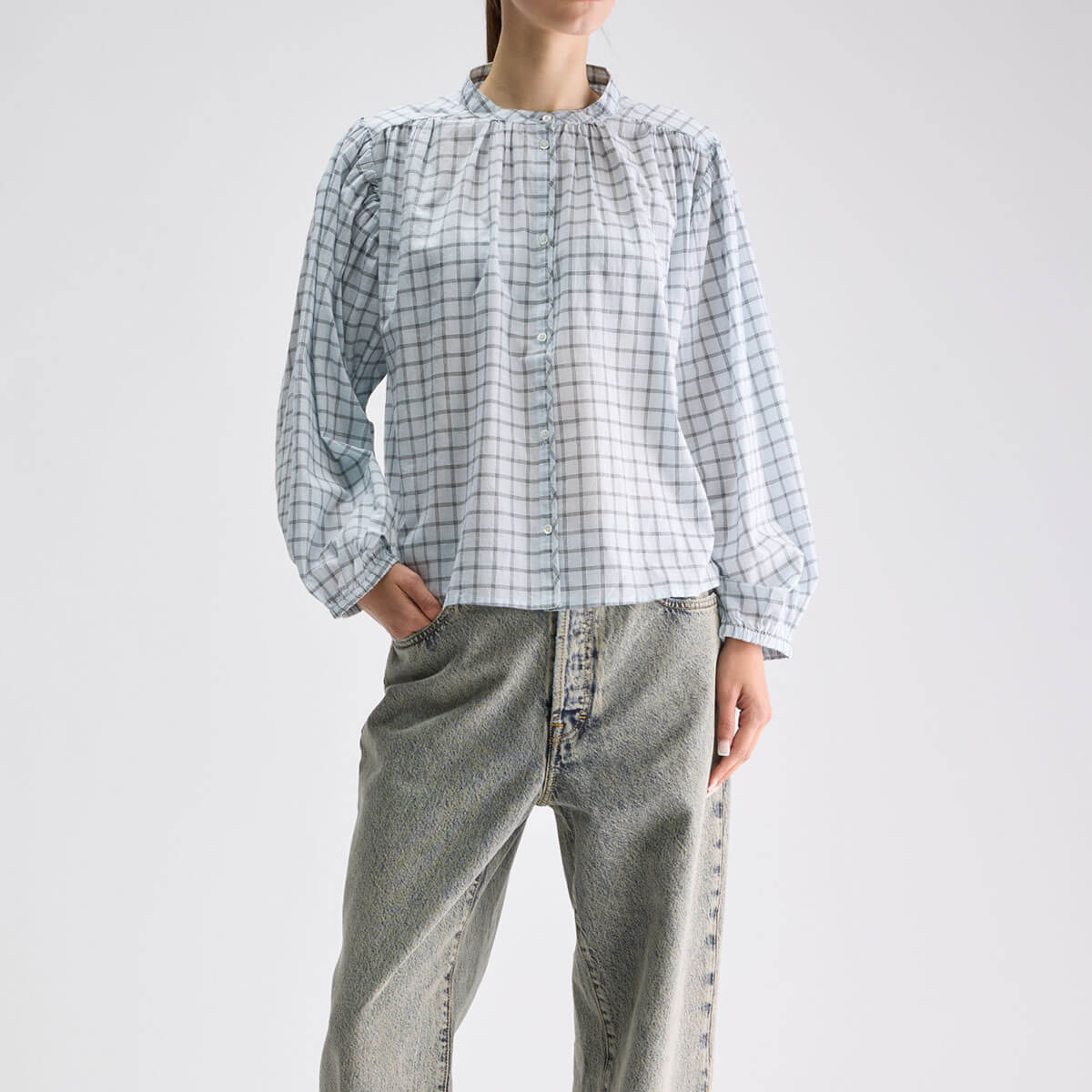 Cherry Checked Blouse by Bellerose