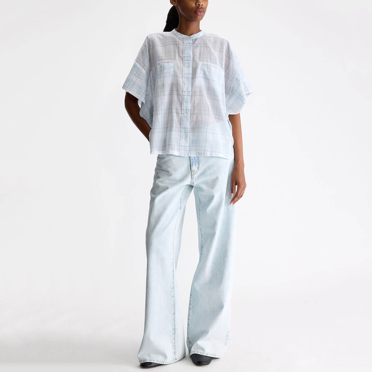 Cloe Shirt in Blue Check by Bellerose
