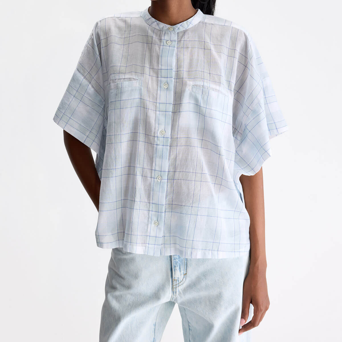 Cloe Shirt in Blue Check by Bellerose