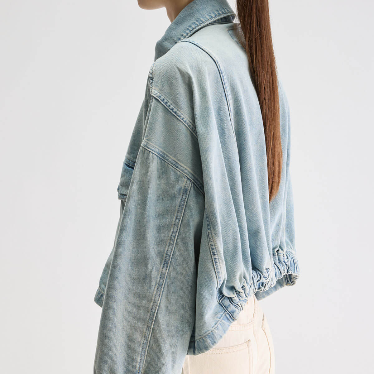 Pery Denim Overshirt in Light Blue Bleach by Bellerose