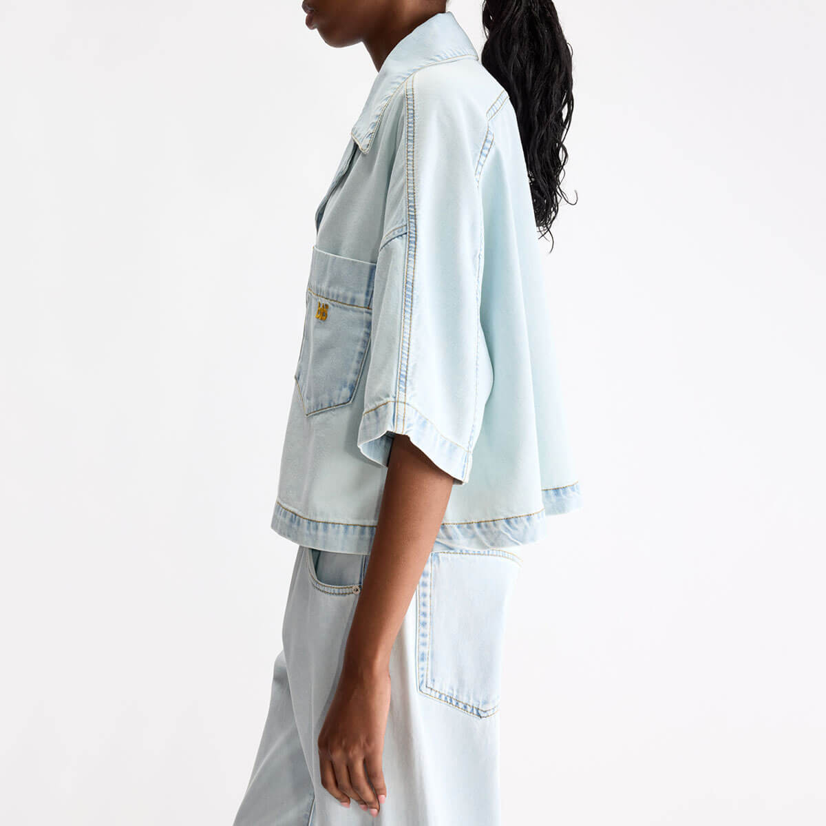 Poppa Shirt in Ice Bleach by Bellerose