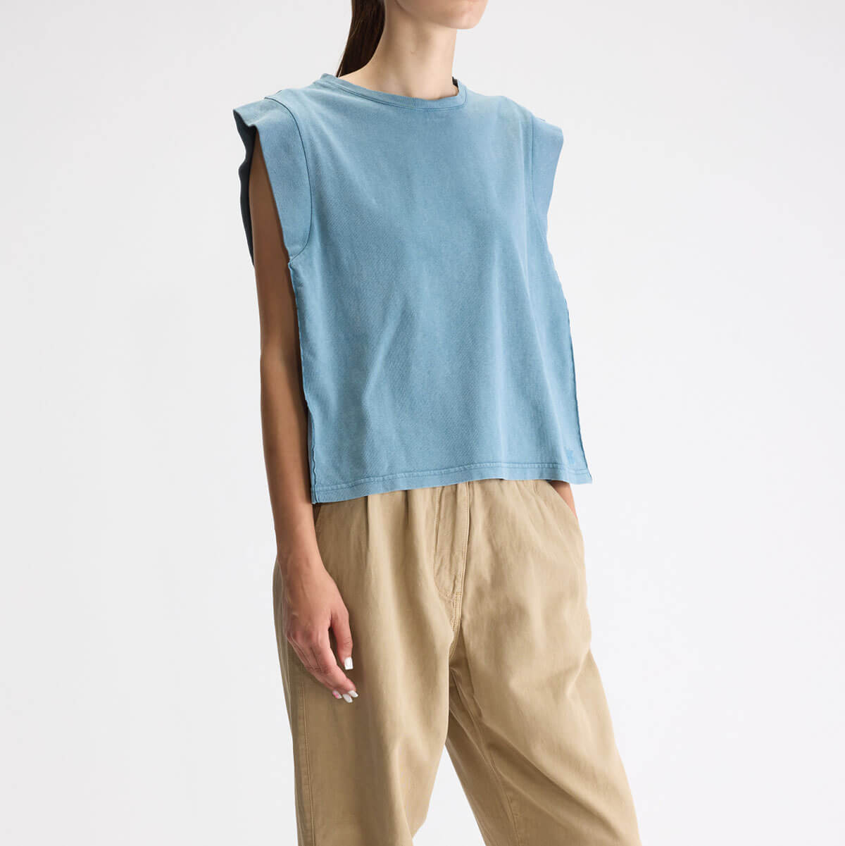 Vruno Sleeveless T-Shirt in Artic by Bellerose