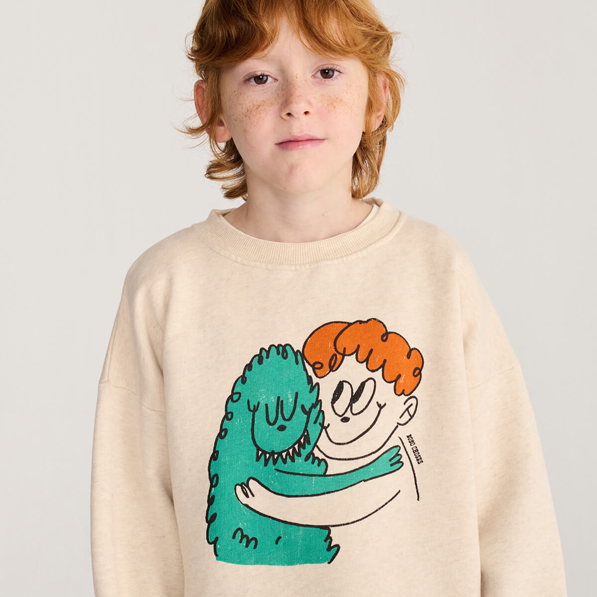 Hug Hairy Monster Sweatshirt by Bobo Choses