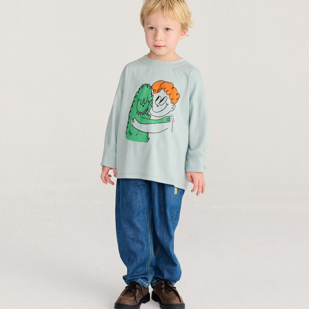Hug Hairy Monster T-Shirt by Bobo Choses