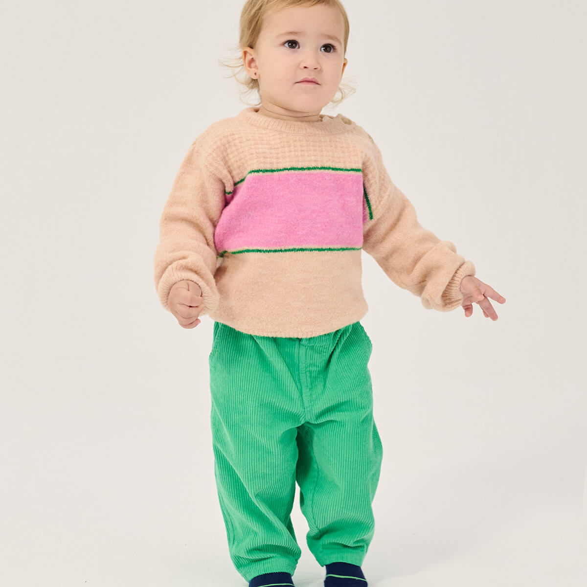 Mush Monsters Duo Corduroy Baby Pants by Bobo Choses