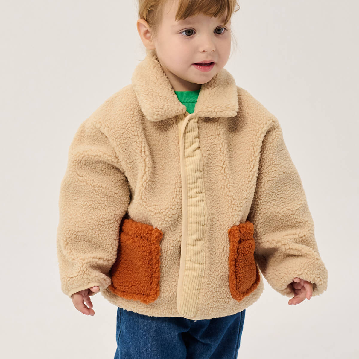 Softpaw Monster Sheepskin Reversible Baby Jacket by Bobo Choses