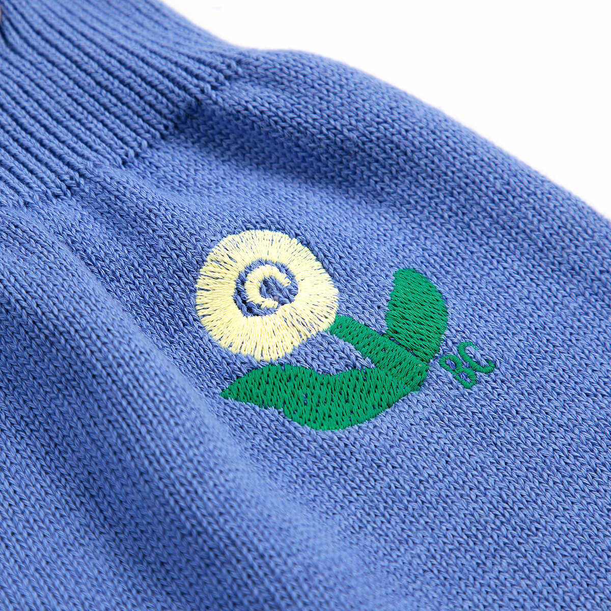 Stamp Bloom Knitted Baby Overall by Bobo Choses