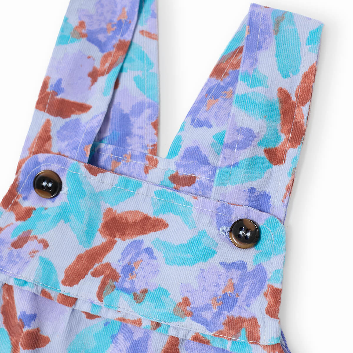 Watercolor All Over Corduroy Baby Overall by Bobo Choses