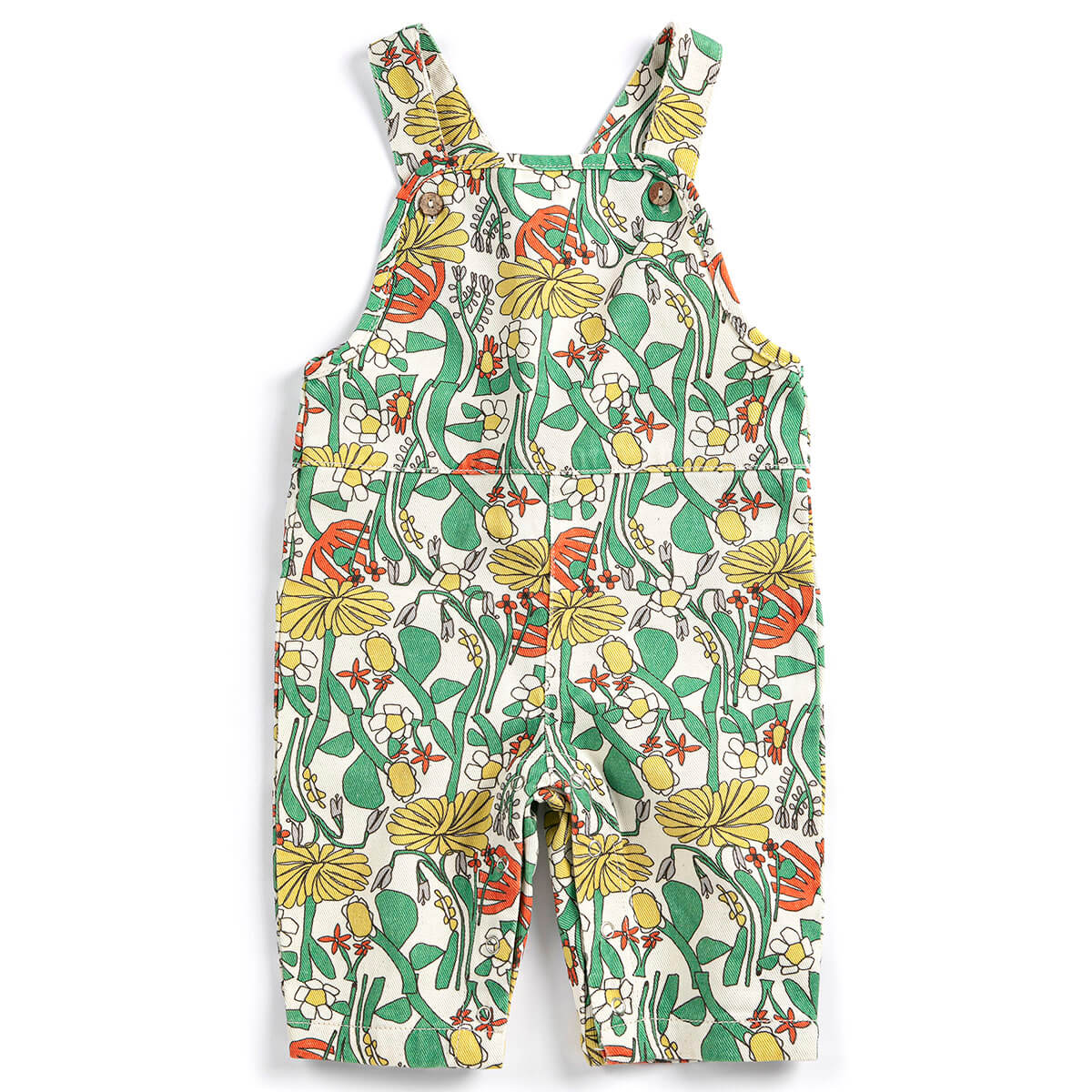 Color Herbalist All Over Baby Dungaree by Bobo Choses