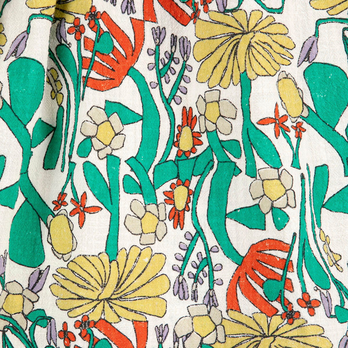 Color Herbalist All Over Woven Dress by Bobo Choses