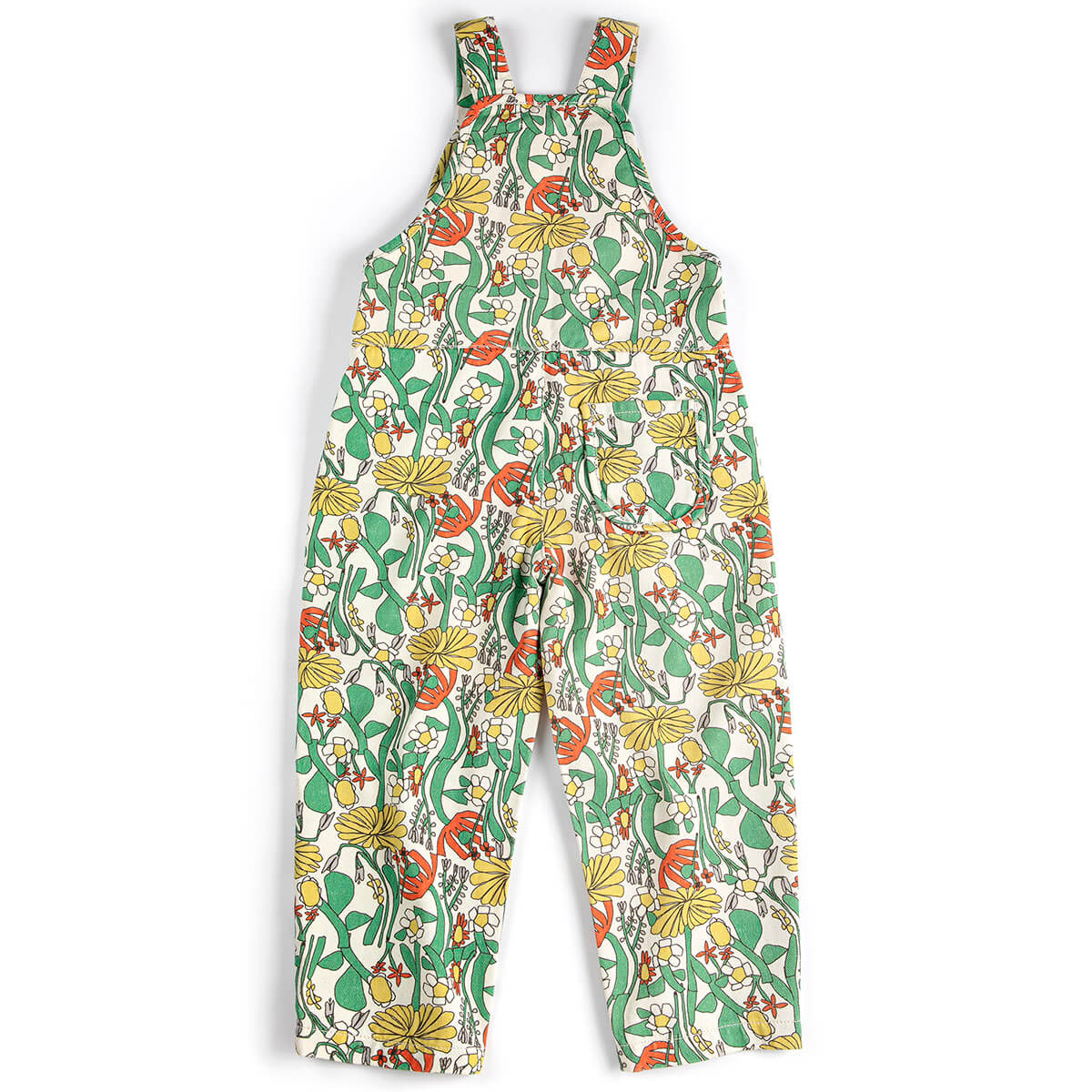 Color Herbalist All Over Woven Dungaree by Bobo Choses