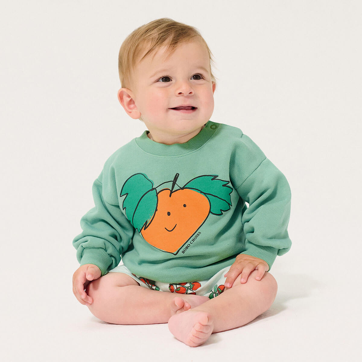 Tangerine Baby Sweatshirt by Bobo Choses