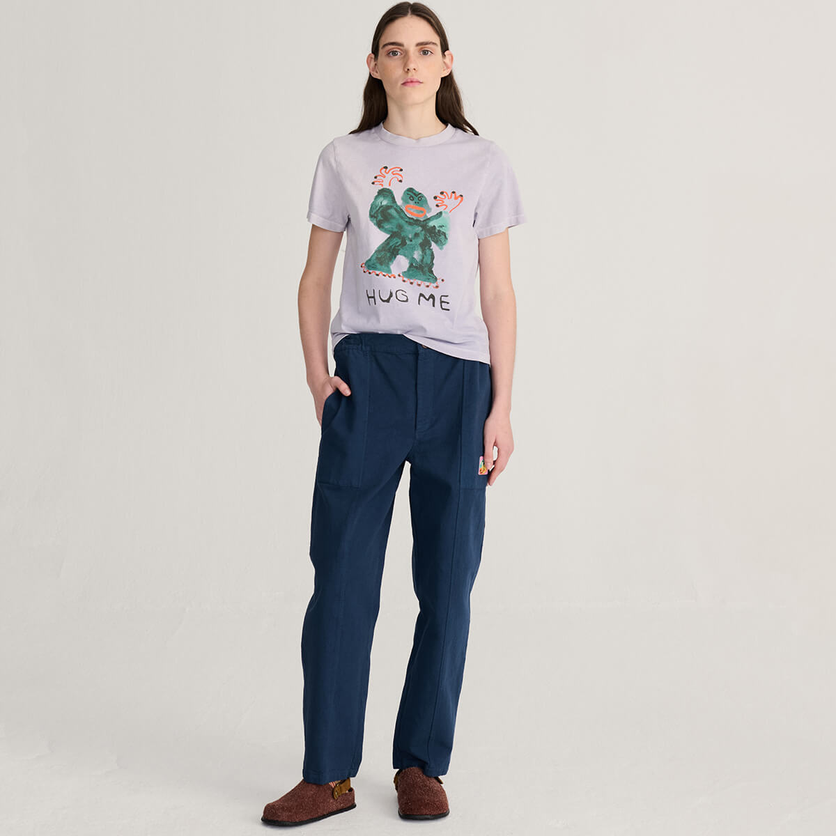 Cocoon Pants in Dark Blue by Bobo Choses Womenswear