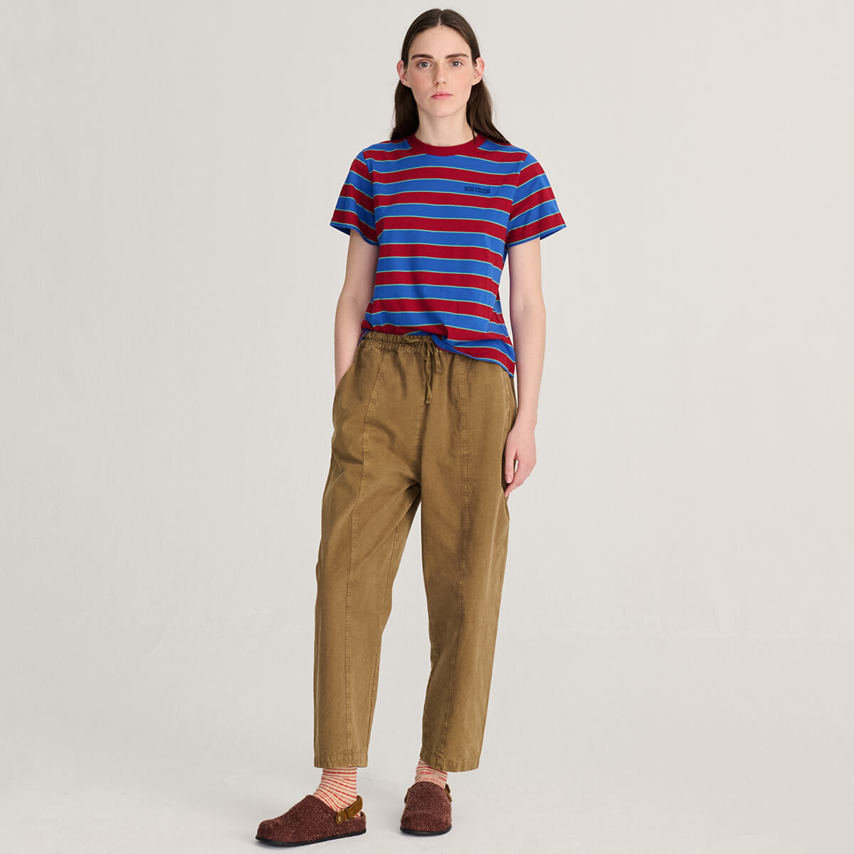 Drift Pants in Khaki by Bobo Choses Womenswear
