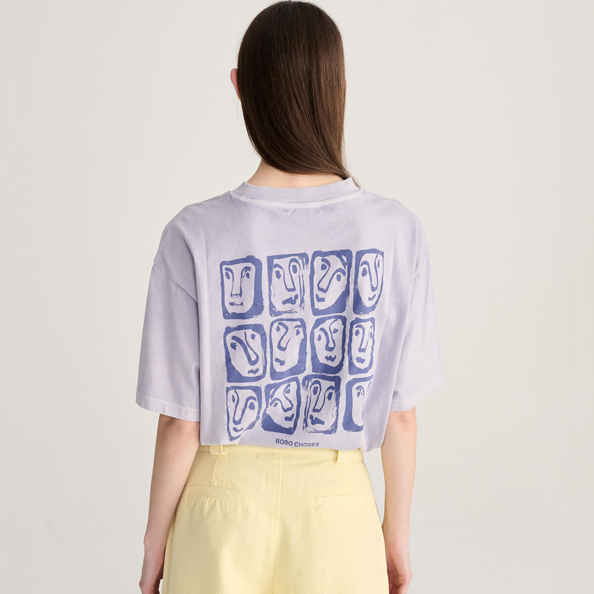 Monster Moodboard T Shirt in Lavender by Bobo Choses Womenswear