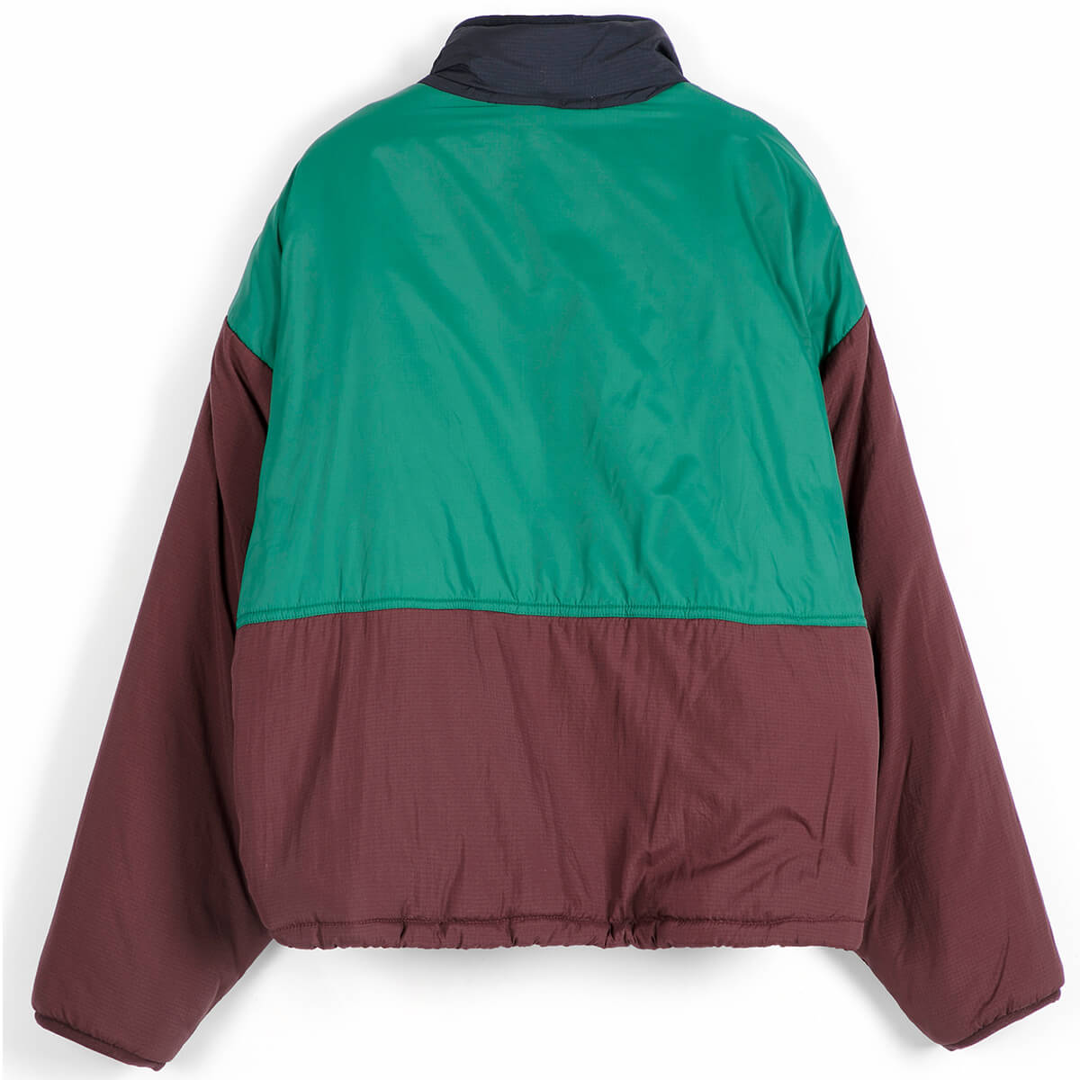 Reversible Nylon Sherpa Jacket in Dark Brown by Bobo Choses Womenswear