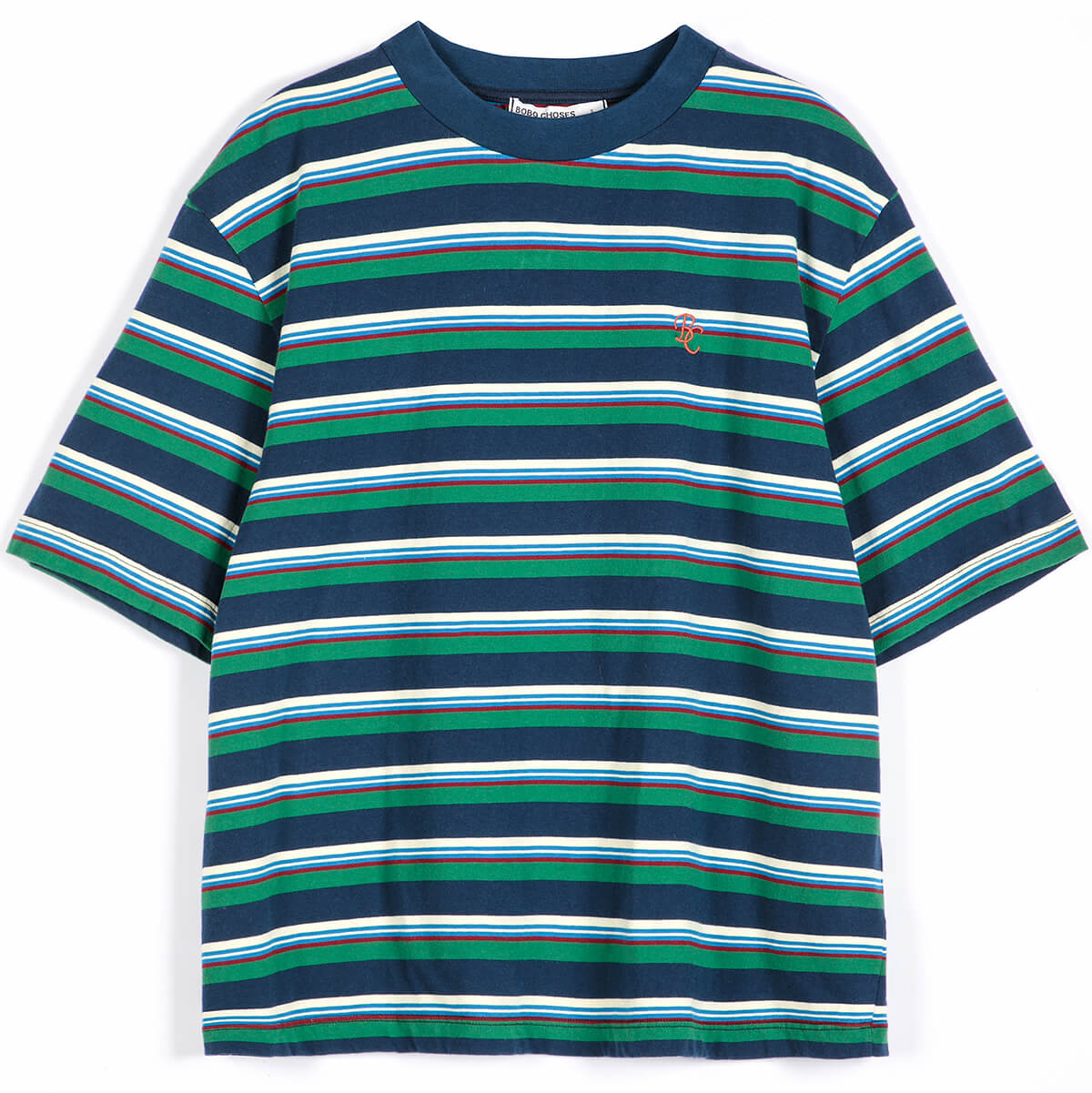 Striped Relaxed T Shirt in Multi by Bobo Choses Womenswear