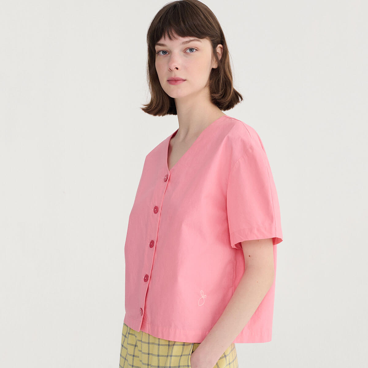 Paper Touch Cropped Blouse by Bobo Choses Womenswear