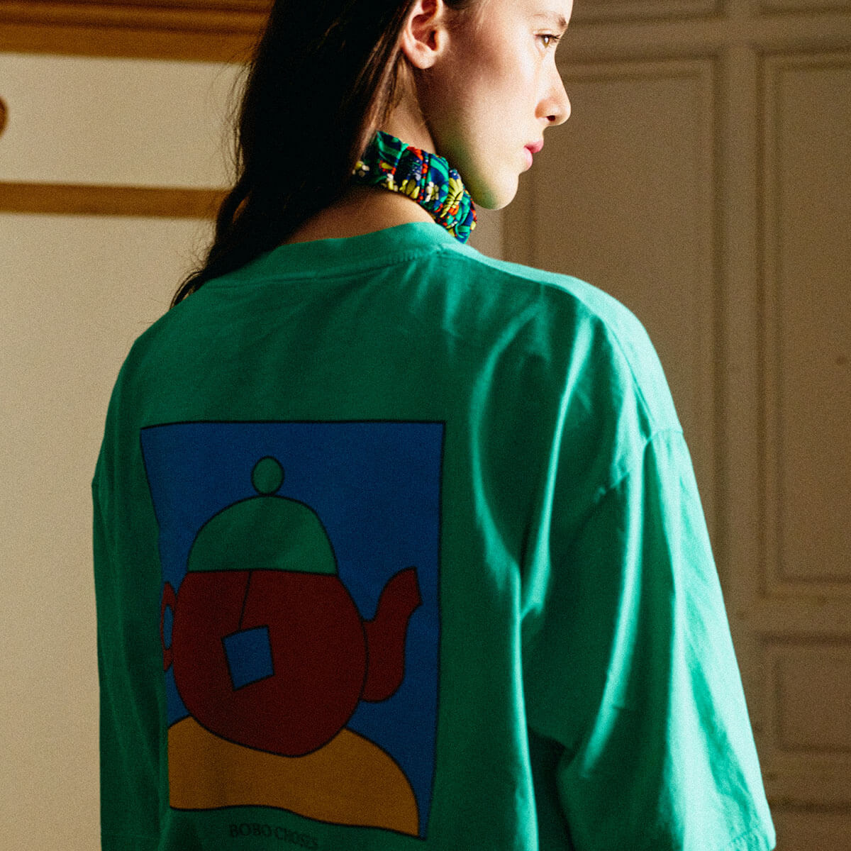 Tea Time Oversize T-Shirt by Bobo Choses Womenswear