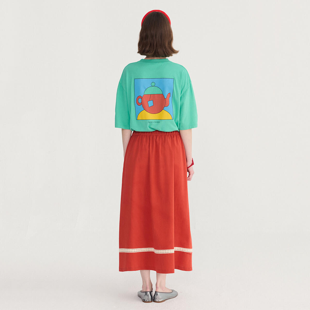 Tea Time Oversize T-Shirt by Bobo Choses Womenswear