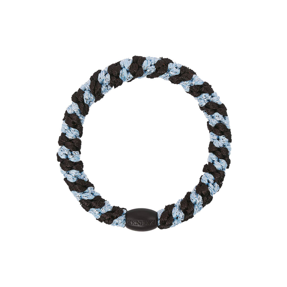 Kknekki Snag Free Hair Band in Brown Seablue Glitter Stripe by Bon Dep