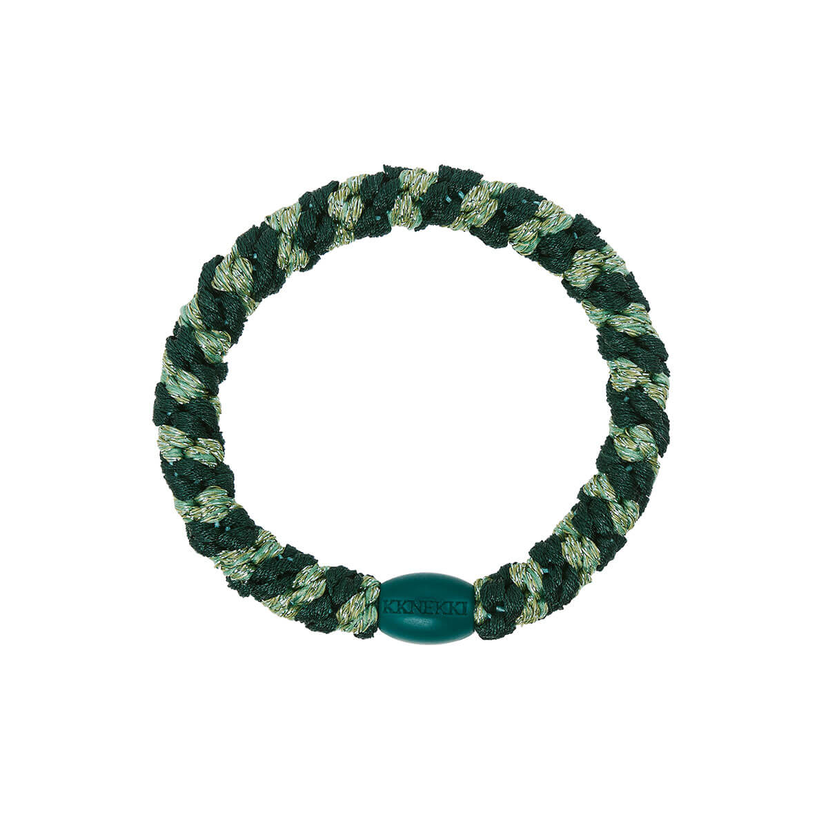 Kknekki Snag Free Hair Band in Jungle Pistachio Glitter by Bon Dep