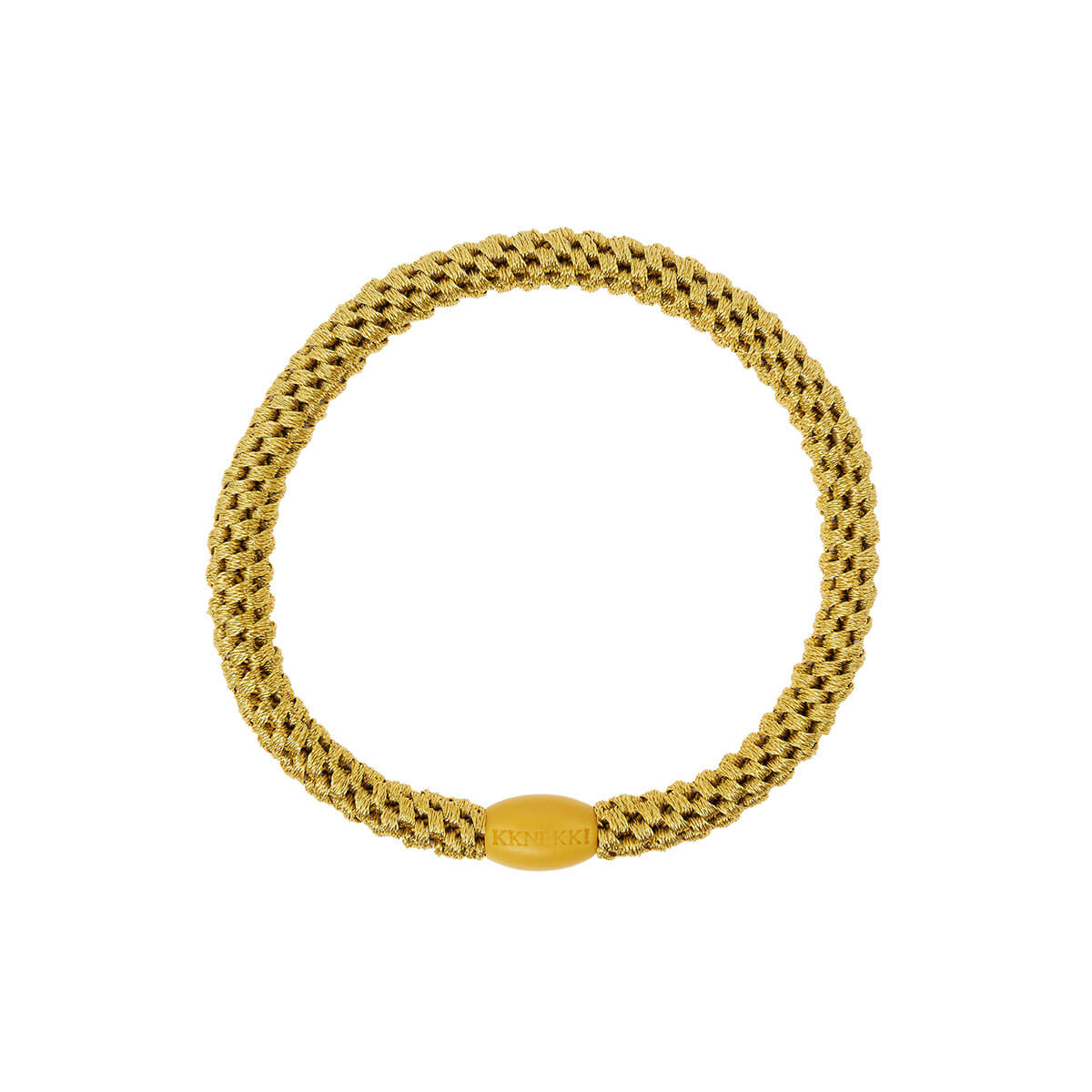 Kknekki Slim Hair Band in Mustard by Bon Dep