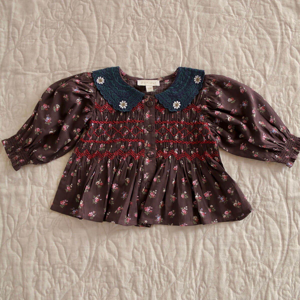 Baby Blouse in Little Bouquet by Bonjour