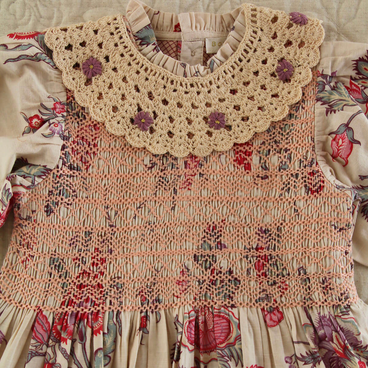 Handsmock Dress in Vence Floral by Bonjour