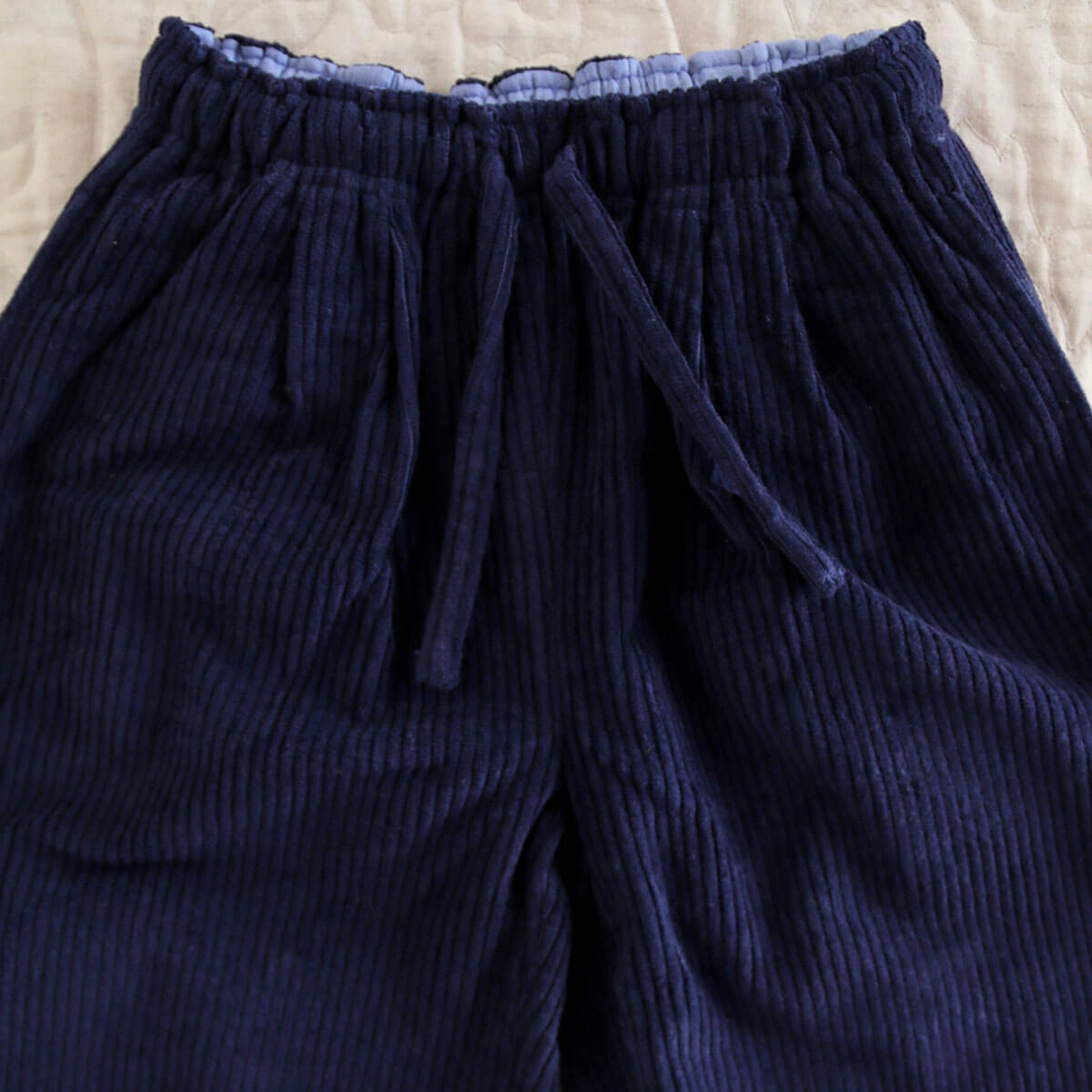 Pants in Navy Corduroy by Bonjour