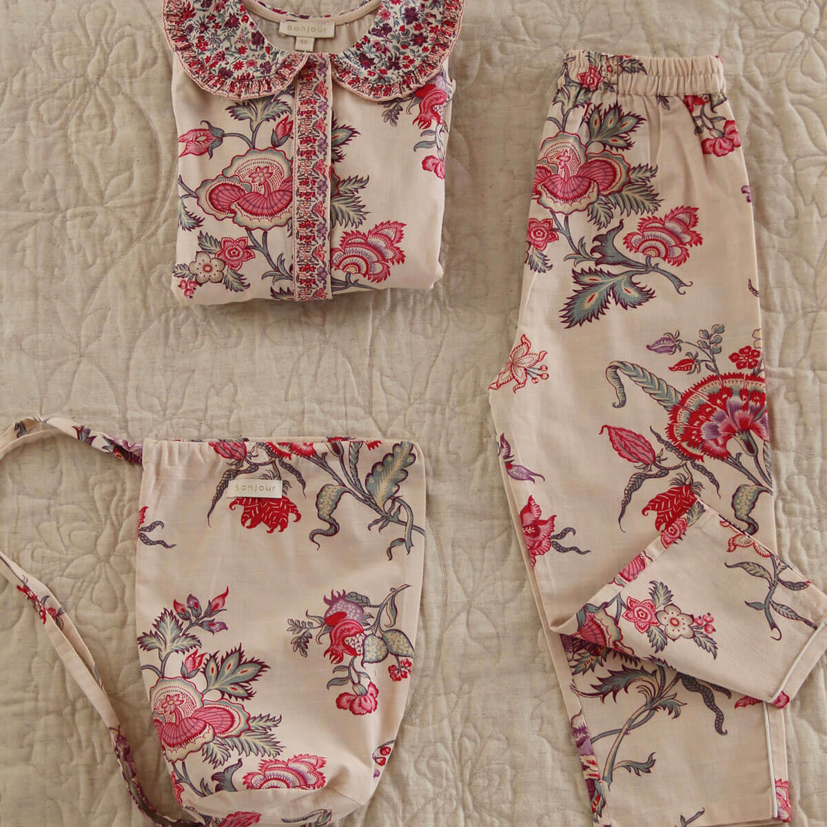 Pyjama Set in Vence Floral by Bonjour