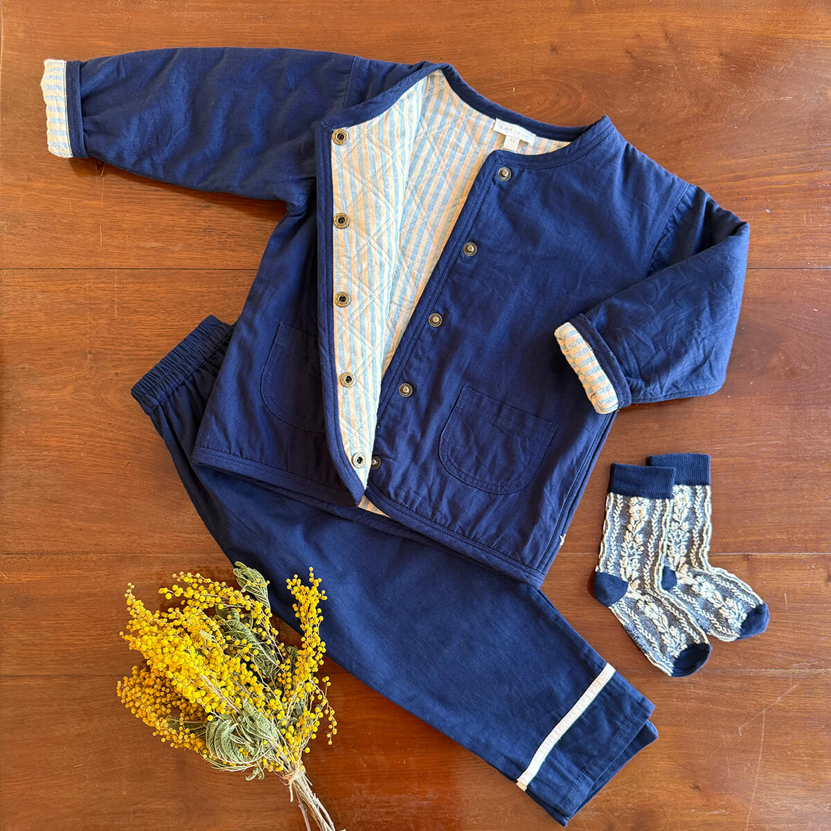 EXCLUSIVE Quilted Jacket in Navy by Bonjour