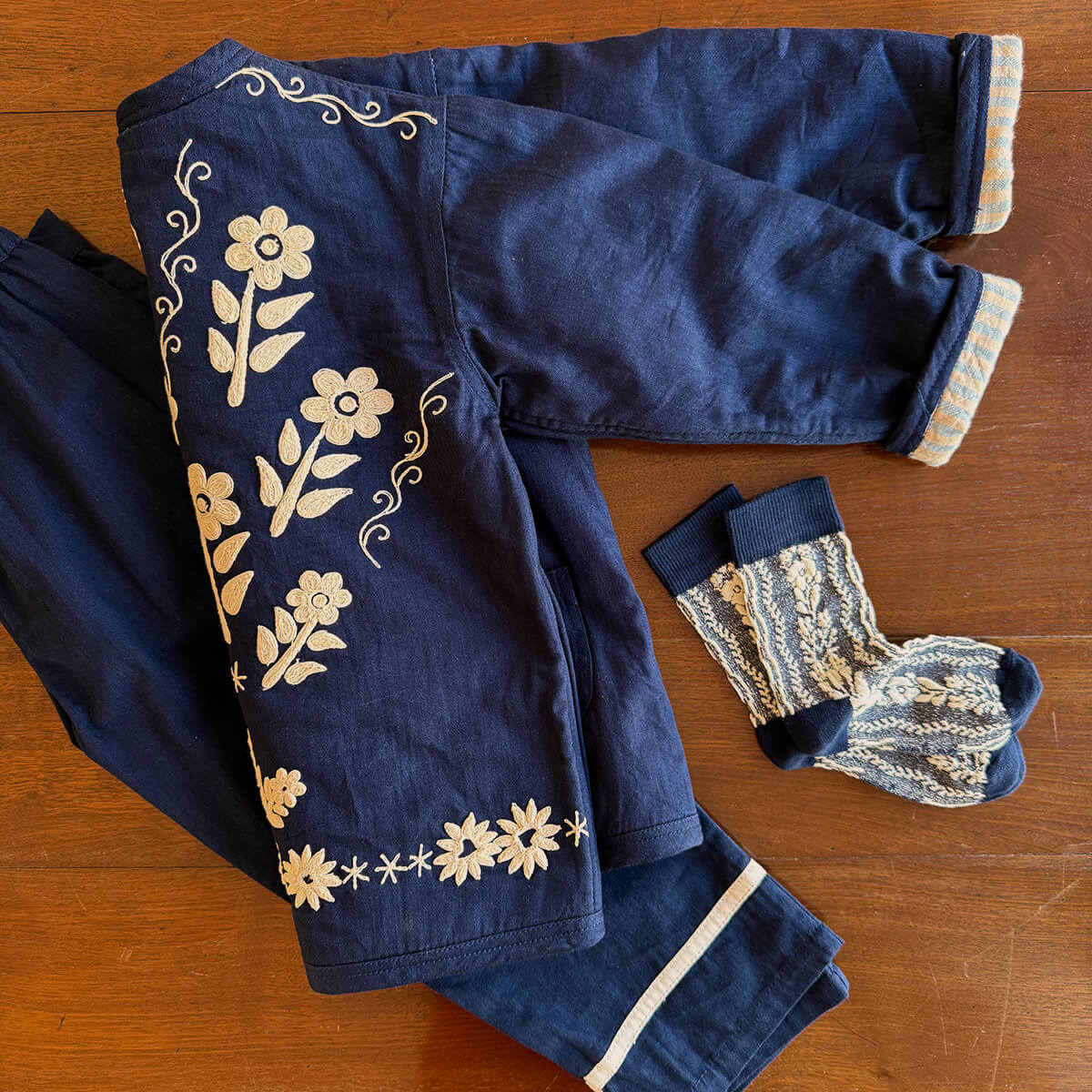EXCLUSIVE Quilted Jacket in Navy by Bonjour
