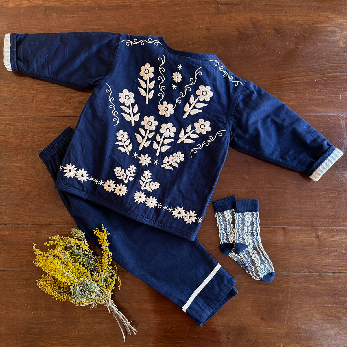 EXCLUSIVE Quilted Jacket in Navy by Bonjour