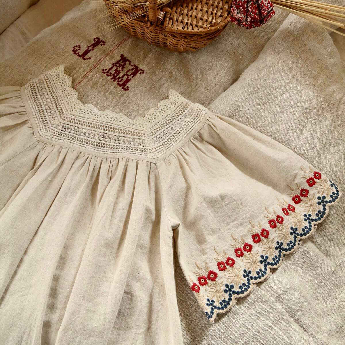 Butterfly Dress in Natural by Bonjour