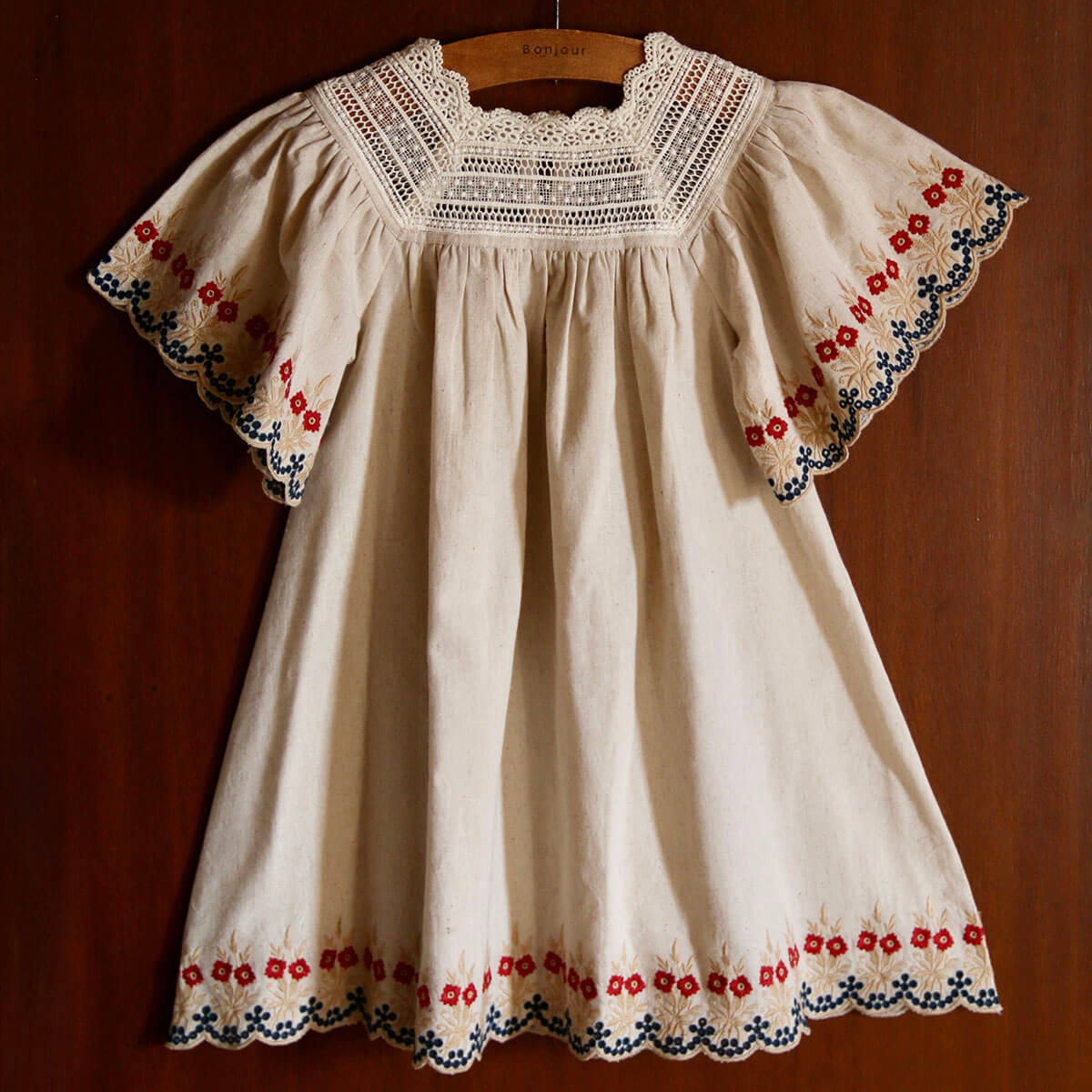 Butterfly Dress in Natural by Bonjour