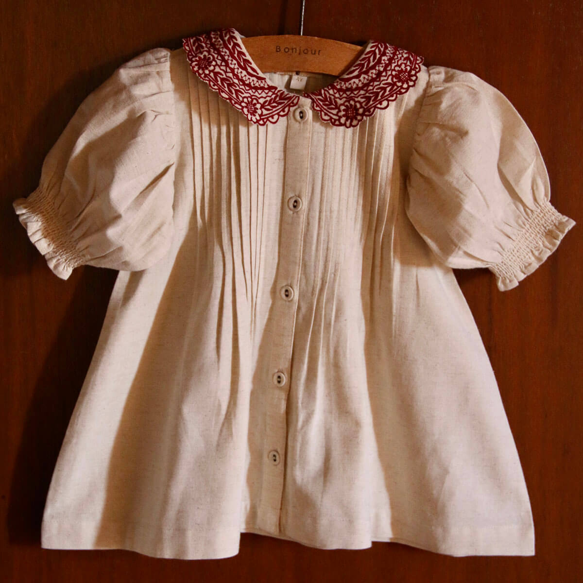 Long Blouse in Natural by Bonjour