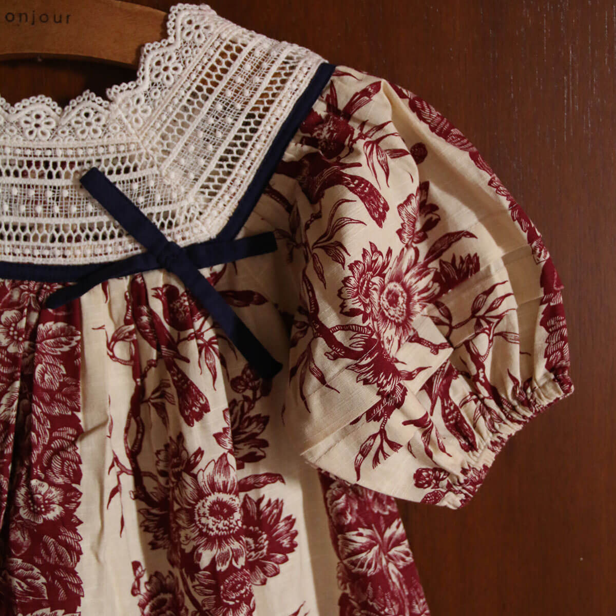 Princess Dress in Bird Print by Bonjour