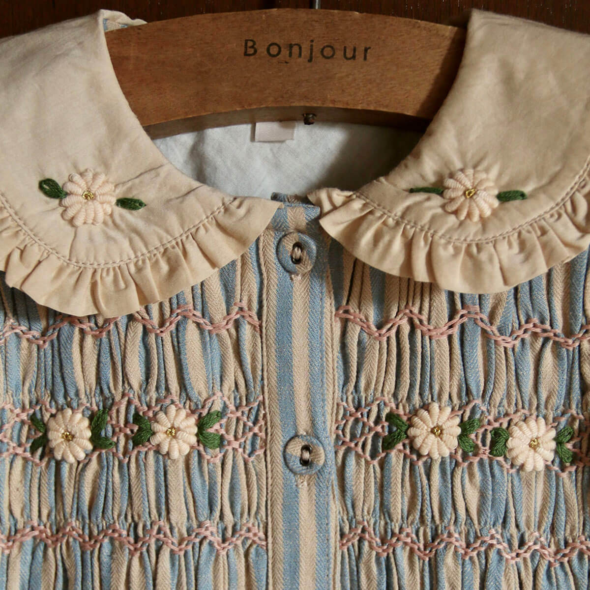 Romantic Tunique in Blue Transat Stripe by Bonjour