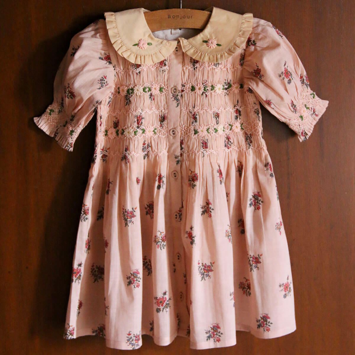 Romantic Tunique in Pink Garden Flowers Print by Bonjour