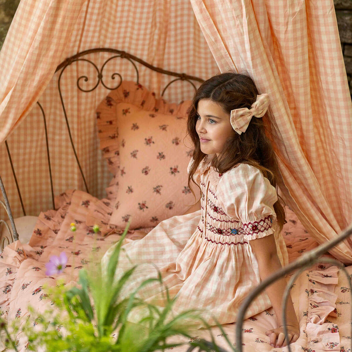 Romantic Tunique in Pink Vichy by Bonjour