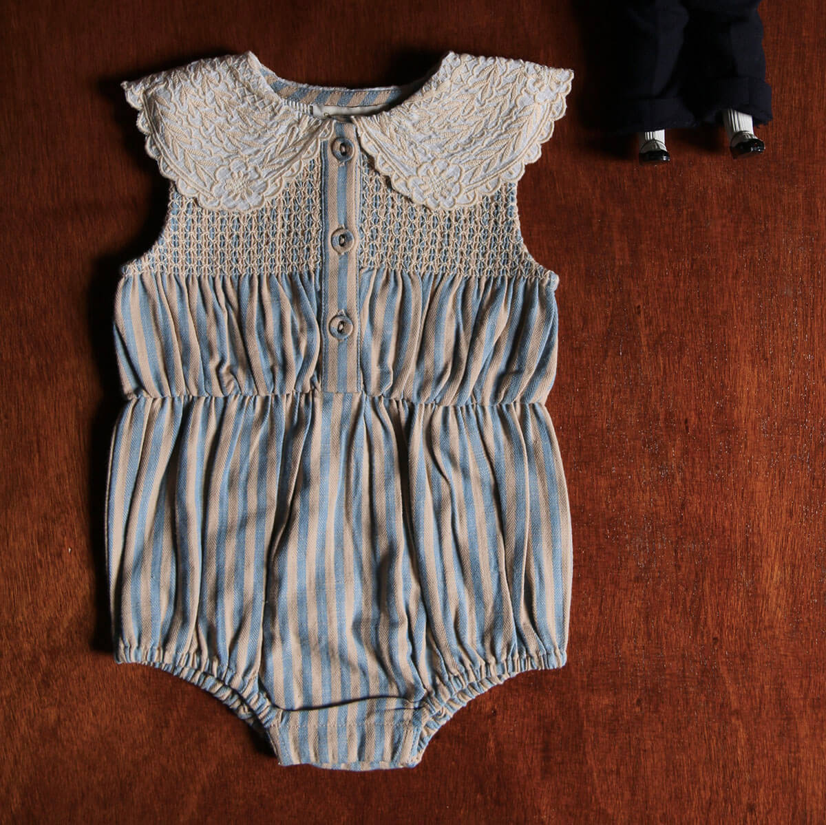 Romper in Transat Stripe by Bonjour