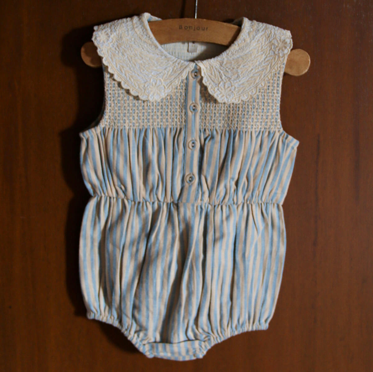 Romper in Transat Stripe by Bonjour