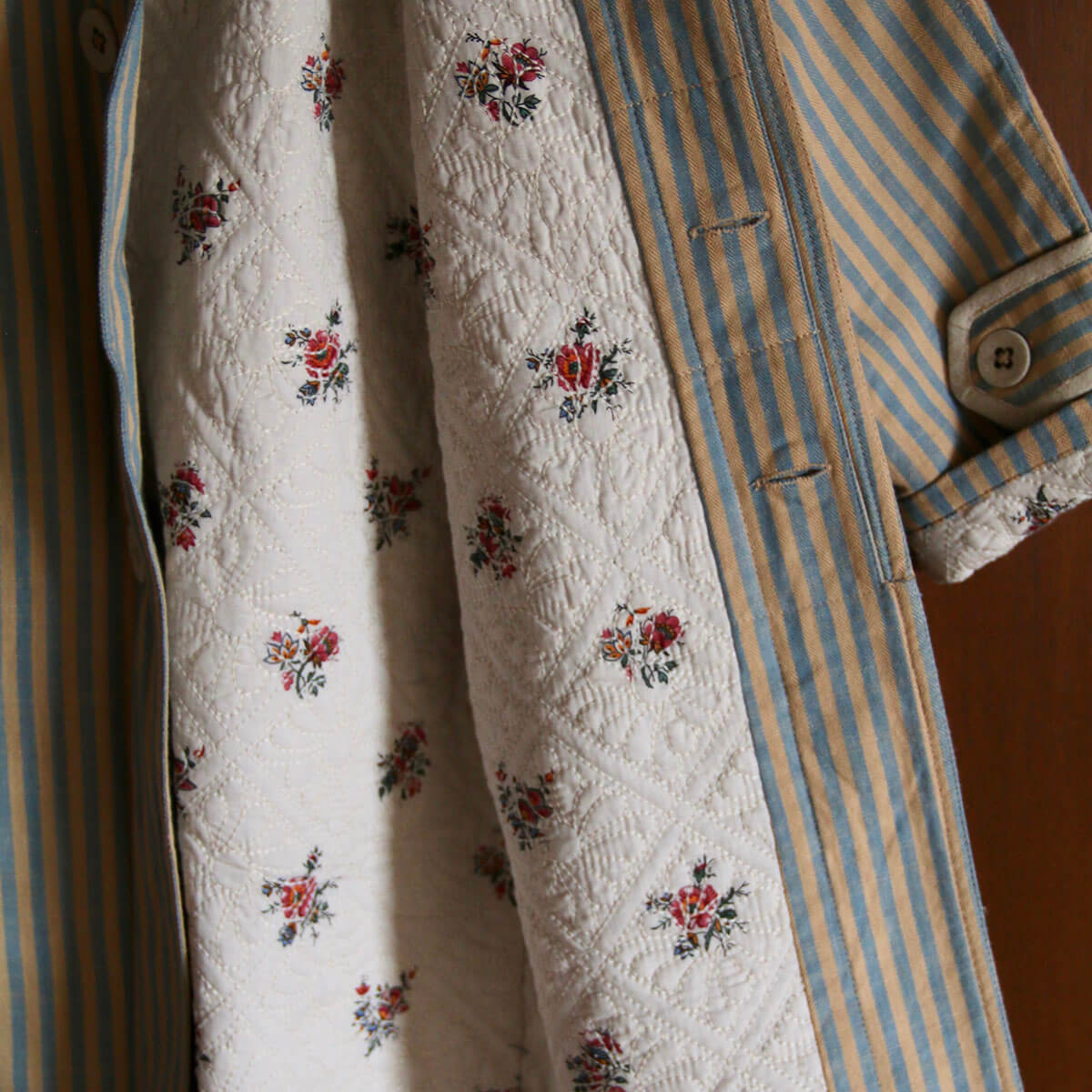 Summer Coat in Blue Transat Stripe by Bonjour