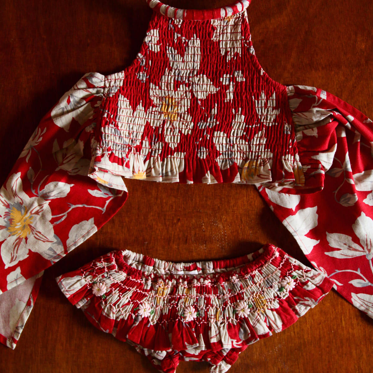 Swimsuit in Gaughin Print by Bonjour