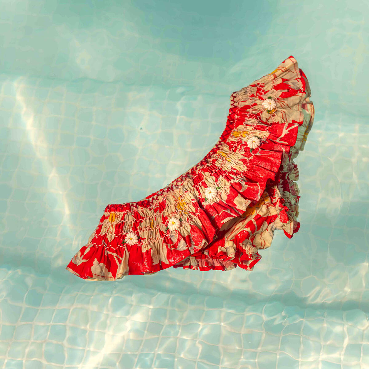Swimsuit in Gaughin Print by Bonjour