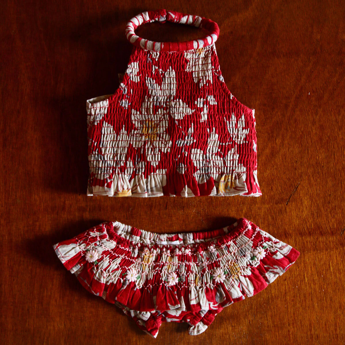 Swimsuit in Gaughin Print by Bonjour