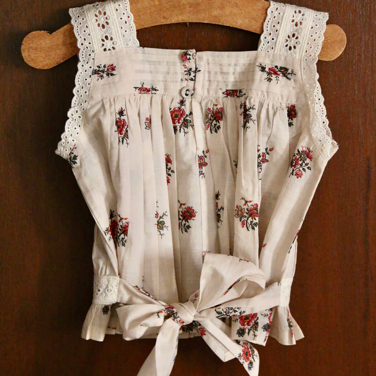 Top And Panty Set in Garden Flowers Print by Bonjour
