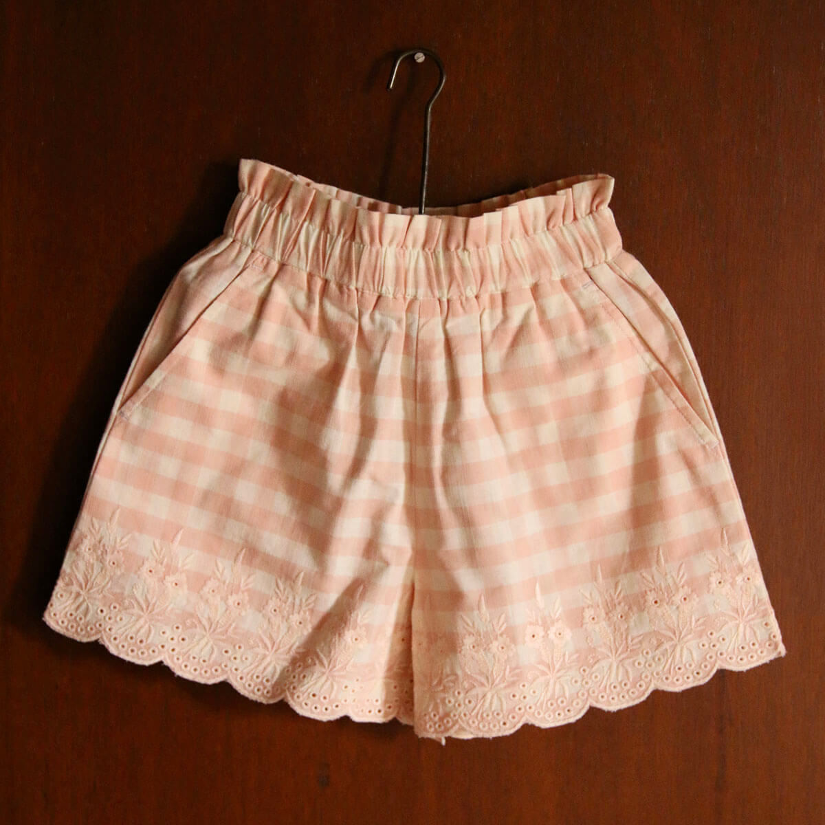 Top And Short Set in Pink Vichy by Bonjour